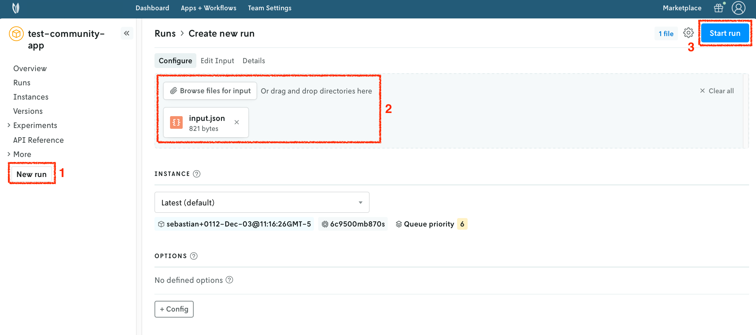 New run Community App