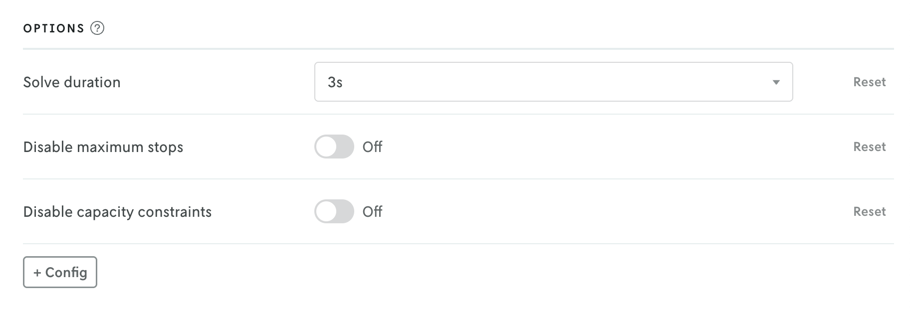Screenshot showing the option rendered in the UI with the display name as the label.